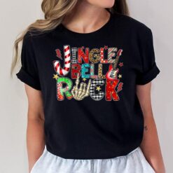 Jingle Xmas Bell Rockin' Hand Skeleton Rock & Roll Christmas T-Shirt