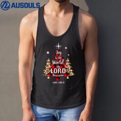 Joy To The World The Lord Has Come Christian Christmas Tree Tank Top