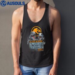 Jurassic World Dominion Beware You Are In Raptor Country Tank Top