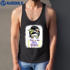 Just A 90S Mama Raising Her Rugrats Messy Bun Hair Halloween Tank Top