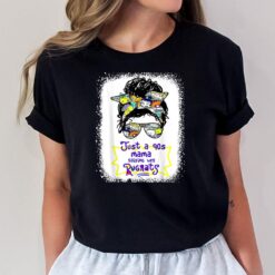 Just A 90S Mama Raising Her Rugrats Messy Bun Hair Halloween T-Shirt