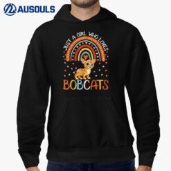 Just A Girl Who Loves Bobcats Funny Bobcats For Girls Kids Hoodie