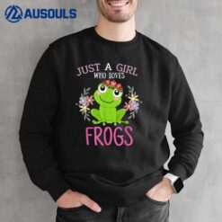 Just A Girl Who Loves Frogs - Frogs Lover Sweatshirt