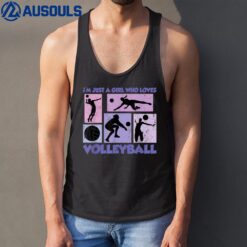 Just A Girl Who Loves Volleyball for n girls Tank Top