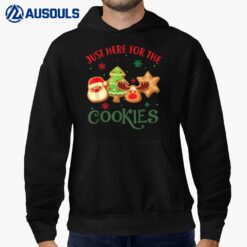 Just Here For The Cookies Funny Christmas Gifts for Kid Girl Hoodie
