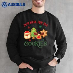 Just Here For The Cookies Funny Christmas Gifts for Kid Girl Sweatshirt