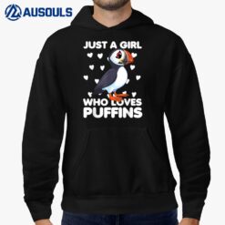 Just a Girl Who Loves Puffins Hoodie