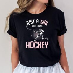 Just a Girl who loves Hockey Ice Hockey Youth Kids Girls T-Shirt