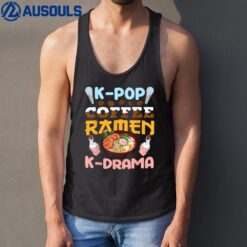 K-Pop Coffee Ramen K-Drama Japanese Noodles Bowl Girls ns Tank Top