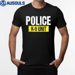 K9 Police Unit Dog Canine Officer T-Shirt