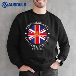 King Charles III Long Live The King 8-9 British Flag Sweatshirt
