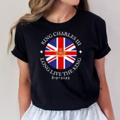 King Charles III Long Live The King 8-9 British Flag T-Shirt