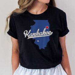 Kankakee Illinois IL Map T-Shirt