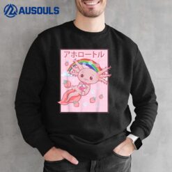 Kawaii Axolotl Strawberry Milk Sweatshirt