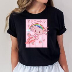 Kawaii Axolotl Strawberry Milk T-Shirt