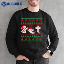 Kawaii Axolotl Ugly Christmas Sweater Kawaii Salamander Sweatshirt