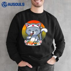Kawaii Cat Otaku Japanese Sushi Gift Girls Official nager Sweatshirt