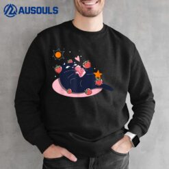 Kawaii Cat Strawberry Milk Japanese Cat Lover Neko Anime Sweatshirt