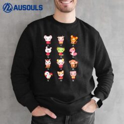 Kawaii Chinese Zodiac Sign Animals Chinese Lunar New Year Sweatshirt