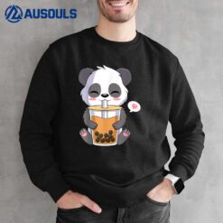 Kawaii Cute Anime Panda Otaku Japanese Bubble Boba Tea Gifts Sweatshirt