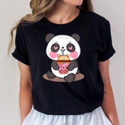 Kawaii Cute Panda Boba Tea Bubble Tea Anime Gift Girls ns T-Shirt