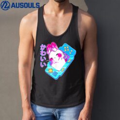 Kawaii Gamer Rabbit Pastel Cute Video Game Player Tank Top