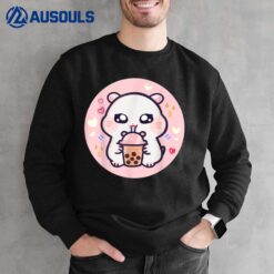 Kawaii Hamster Boba Tea Bubble Tea Girl Anime Fan Otaku Sweatshirt