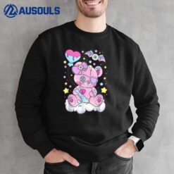 Kawaii Pastel Goth Cute Creepy Bear Sweatshirt