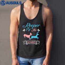 Keeper of the Gender Buck Or Doe in blue and pink - party Tank Top