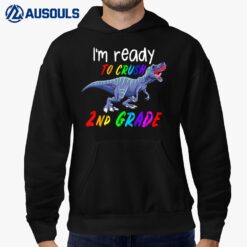 Kids 1st Day of School Crush 2nd Grade Trex Dinosaur Hoodie