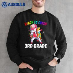 Kids 3rd Grade Unicorn First Day of School Gift Girls Rainbow Sweatshirt