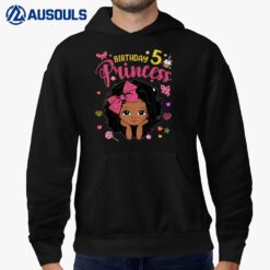 Kids 5th Birthday Princess Funny Gifts Girl Daughter 5 Year Old Hoodie