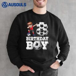 Kids 8 year old Gifts Dabbing boy Soccer Player 8th birthday Boy Sweatshirt