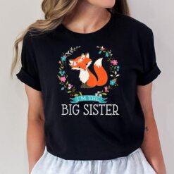 Kids Big Sister Announcement Fox T-Shirt