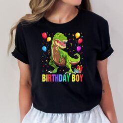 Kids Birthday Boy Dino T Rex Dinosaur Boys Matching Family T-Shirt