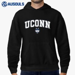 Kids Connecticut Huskies Kids Arch Over Navy Hoodie