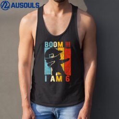 Kids Dabbing Birthday Boy 6 Year Old Tank Top