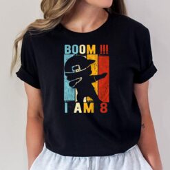 Kids Dabbing Birthday Boy 8 Year Old T-Shirt