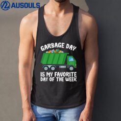 Kids Garbage Day Is My Favorite Day Boys Garbage Truck Tank Top