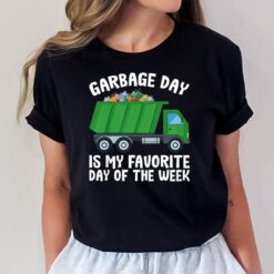 Kids Garbage Day Is My Favorite Day Boys Garbage Truck T-Shirt