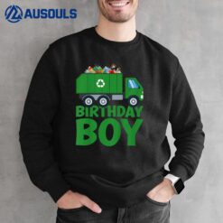 Kids Garbage Truck Toddler Trash Truck Birthday Boy Sweatshirt