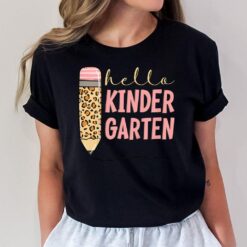 Kids Hello Kindergarten 1st Day Of Kindergarten Pencil T-Shirt