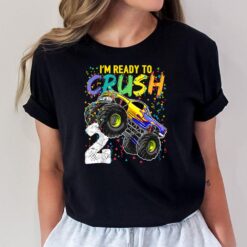 Kids I'm Ready to Crush 2 Monster Truck 2nd Birthday Boys T-Shirt