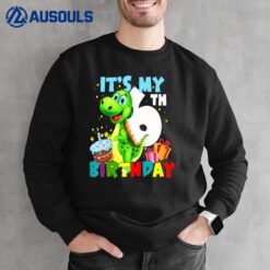 Kids Its My 6th Birthday Shirt Boys Happy 6 Year Old Boy T-Rex Sweatshirt