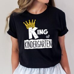 Kids King of Kindergarten Happy First Day of School Boys T-Shirt