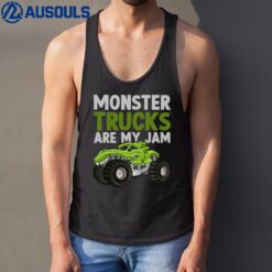 Kids Monster Trucks Are My Jam Funny Monster Truck Boy Tank Top