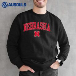 Kids Nebraska Cornhuskers Kids Arch Over Pink Sweatshirt