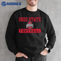 Kids Ohio State Buckeyes Football Bar Kids Black Sweatshirt