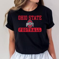 Kids Ohio State Buckeyes Football Bar Kids Black T-Shirt