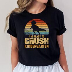 Kids Ready To Crush Kindergarten T Rex Dinosaur Boys T-Shirt